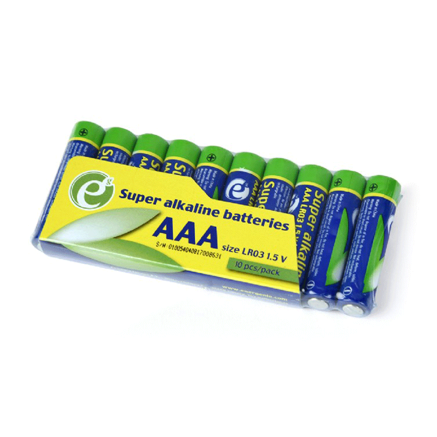 Baterije 10 kom Gembird Super alkaline AAA batteries, 10-pack EG-BA-AAASA-01