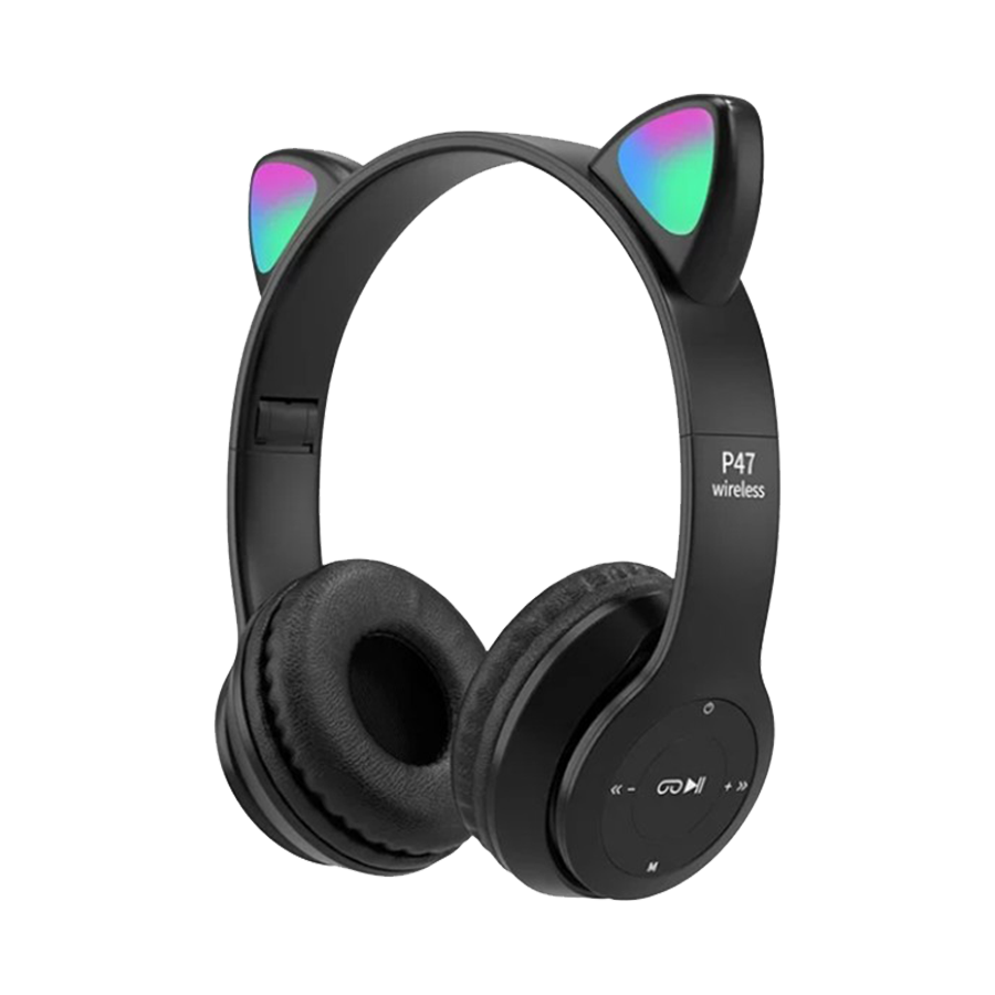 Slušalice za djecu bluetooth cat P47M black