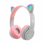 Slušalice za djecu bluetooth cat P47M white+pink