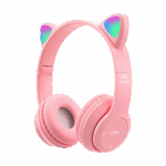 Slušalice za djecu bluetooth cat P47M pink