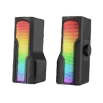 Zvučnici 2.0 gaming RAMPAGE Arty X13 Bluetooth 3W*2 Multimedia Usb 5V 45dB Gaming Player Speaker with RGB Light, 38929