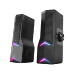 Zvučnici 2.0 gaming RAMPAGE Elegant X10 2.0 Rms Bluetooth 3W*2 RGB Illuminated Multimedia Usb 5V 45dB Gaming Player Speaker, 38928