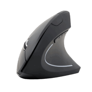 Miš GEMBIRD MUSW-ERGO-01, 6-button wireless optical mouse, black, 800-1200-1600 DPI, MUSW-ERGO-01
