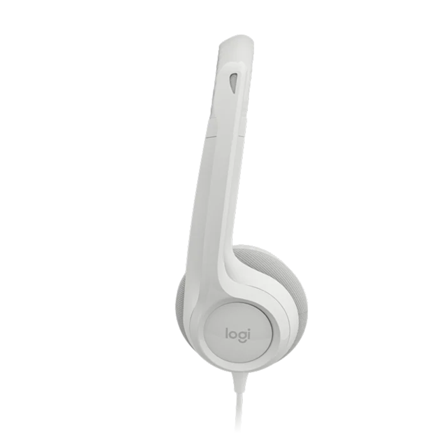 Slušalice sa mikrofonom, Logitech H390, USB, Noise-canceling Rotating microphone, Off-White, 981-001286