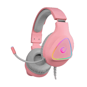 Slušalice sa mikrofonom gaming RAMPAGE M7 MONCHER pink, RGB LED, USB 7.1