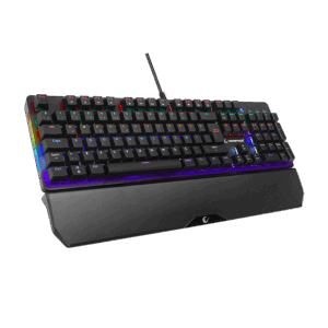 Tastatura gaming RAMPAGE KB-R86 UMBRA Black USB Rainbow Illuminated Red Switch US Layout Mechanical, 40385