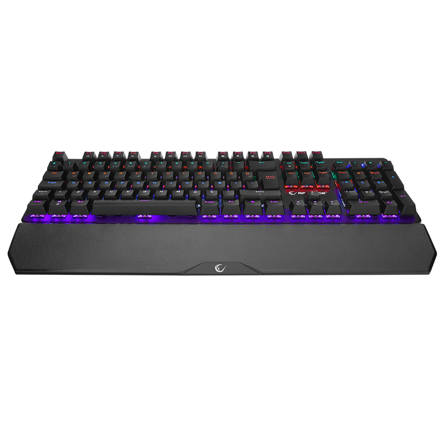 Tastatura gaming RAMPAGE KB-R86 UMBRA Black USB Rainbow Illuminated Red Switch US Layout Mechanical, 40385