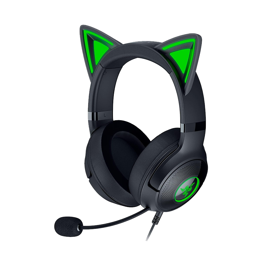 Slušalice Razer Kraken Kitty V2 – USB Headset with RGB Kitty Ears – Black – FRML Packaging RZ04-04730100-R3M1