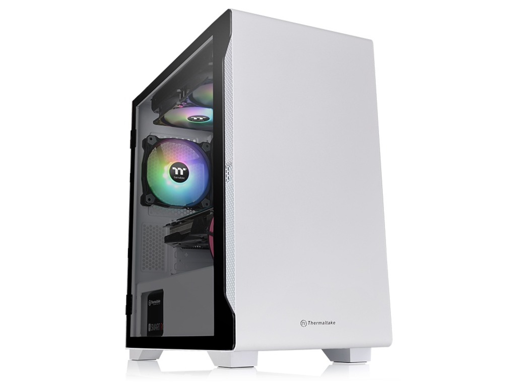 Thermaltake S100 White Micro Micro case, tempered glass, 1x 120mm fan
