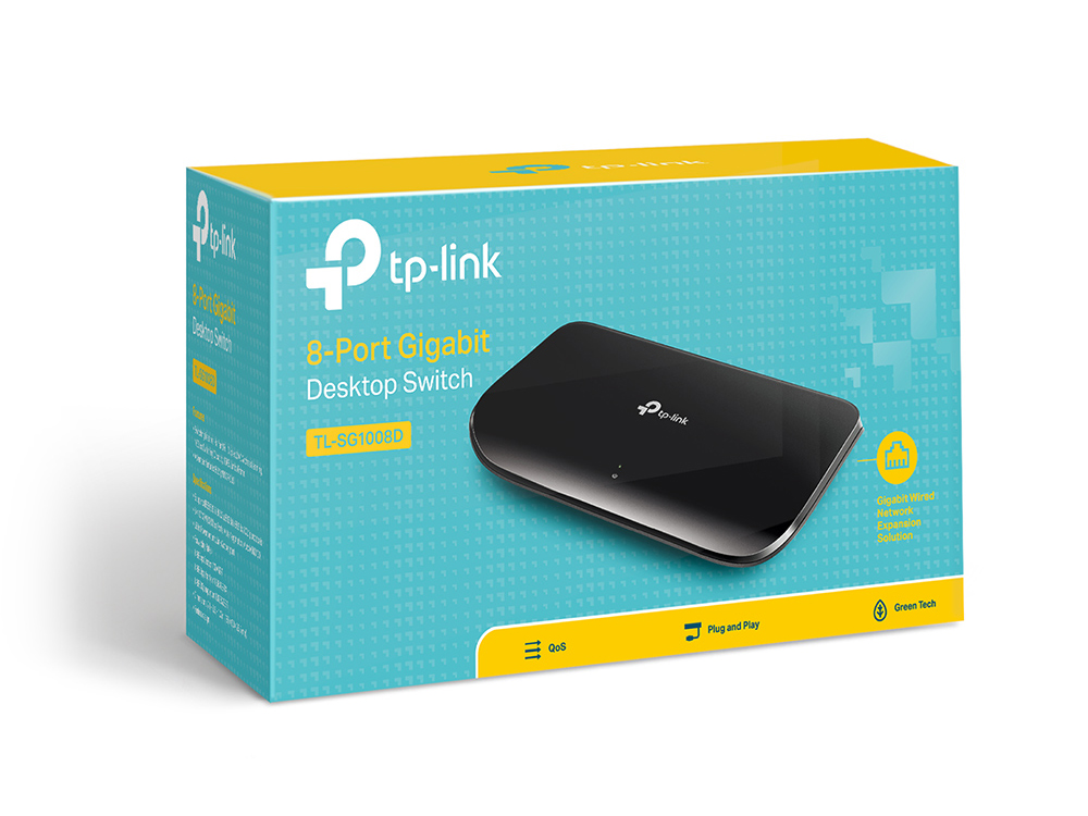 TP-Link TL-SG1008D Switch 8×10/100/1000, 8-Port Gigabit Desktop Switch