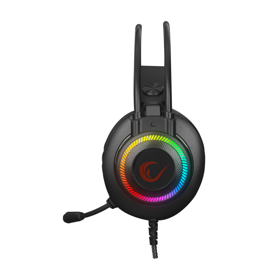 Slušalice sa mikrofonom gaming RAMPAGE RM-K27 X-JAMMER Rainbow RGB LED USB 3.5M PC – PS4-PS5-XBOX, 34516