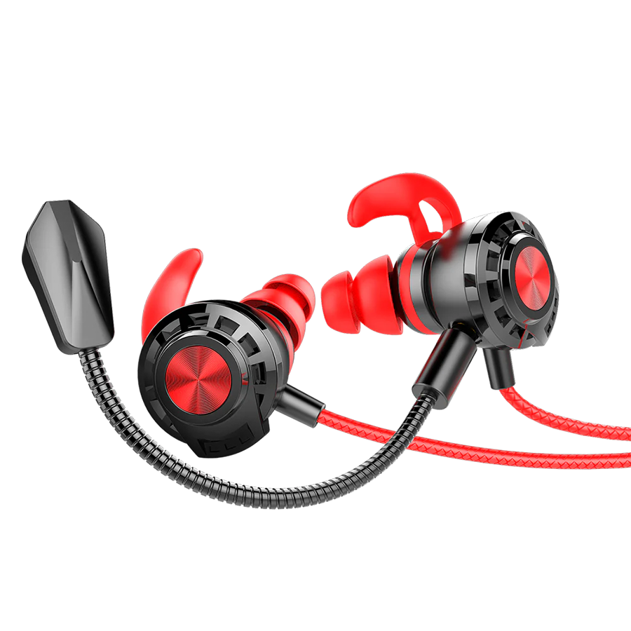 Slušalice sa mikrofonom gaming RAMPAGE RM-K36 PROUD 3.5mm Gaming Red In-Ear Headphone, dual Mic, Detachable long mic, 35238 - Image 2