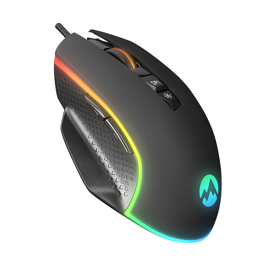 Miš gaming Everest Everest RAGE-X2 Usb Black 800/1600/3200/4800/6400 DPI,, 7D, Sunplus 199 Gaming Mouse, 35122