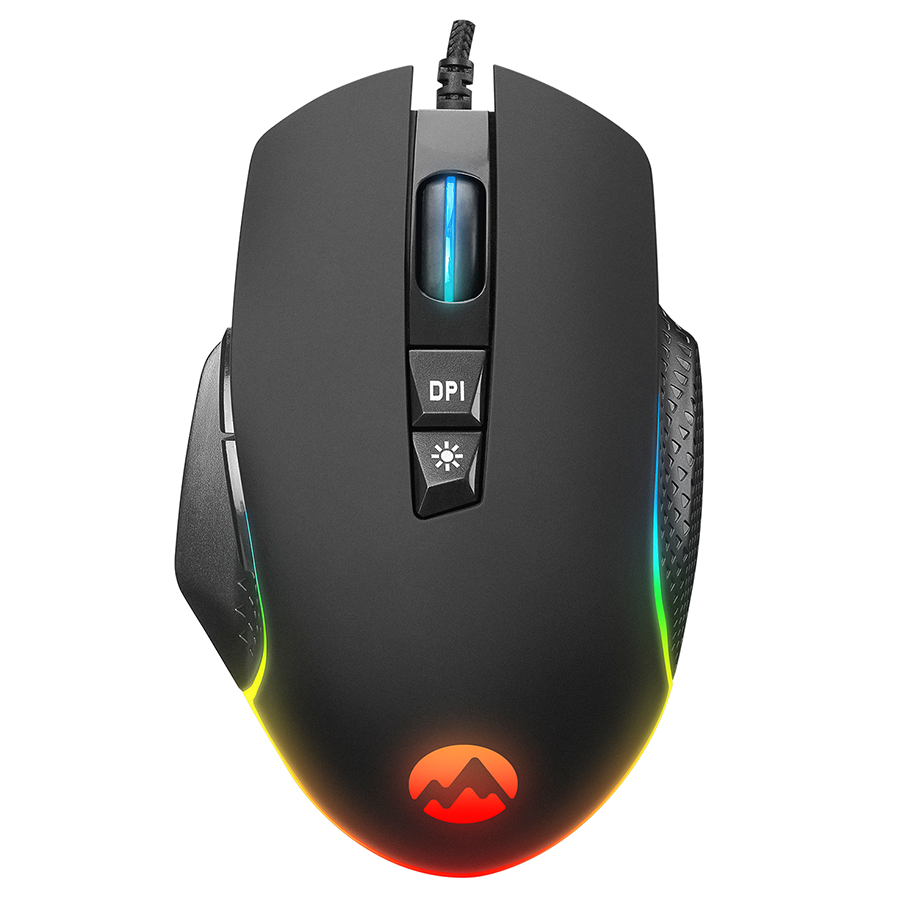 Miš gaming Everest Everest RAGE-X2 Usb Black 800/1600/3200/4800/6400 DPI,, 7D, Sunplus 199 Gaming Mouse, 35122