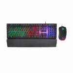 Tastatura + miš gaming RAMPAGE KM-RX7 FORTUNA Rainbow Backlit FULL SIZE US/ENGLISH Layout 6400 dpi Mouse COMBO SET, 39908