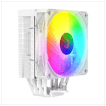CPU hladnjak RAMPAGE OCTAGON C70 White 63CFM 12cm ARGB Temperature Display AM5/LGA1700 Compatible Air Cooled CPU Fan 41403