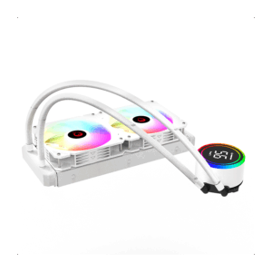 CPU hladnjak AIO Liquid RAMPAGE HELIOS C15 White 12cm Fan Temperature Display Intel/AMD ARGB 240mm Liquid Cooling CPU Fan, 40917