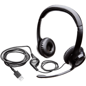 LOGITECH H390 Corded Headset - BLACK - USB