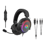 Slušalice sa mikrofonom SPEEDLINK CONUX RGB Stereo Gaming Headset - for PC/PS5/PS4/Xbox SeriesX/S/Switch 2/Switch/OLED/Lite , black, SL-860017-BK