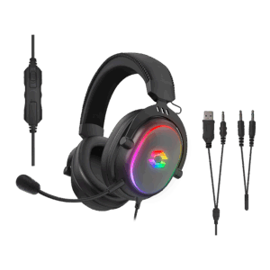 Slušalice sa mikrofonom SPEEDLINK CONUX RGB Stereo Gaming Headset - for PC/PS5/PS4/Xbox SeriesX/S/Switch 2/Switch/OLED/Lite , black, SL-860017-BK
