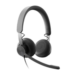 Slušalice sa mikrofonom Logitech Zone Wired MSFT Teams USB black MICROSOFT CERTIFIED, USB-C, USB-A adapter included, 981-000870