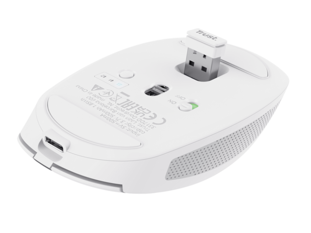 Trust OZAA compact wirelessmiš, 800-3200 dpi, optički,3 načina konekcije, punjiva baterija