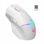 Miš gaming RAMPAGE DROP M3, white, RGB, wireless, 10000dpi, 37713