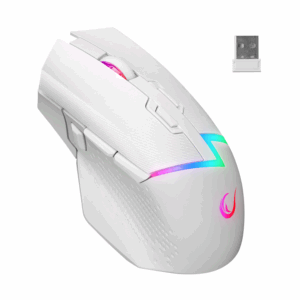Miš gaming RAMPAGE DROP M3, white, RGB, wireless, 10000dpi, 37713