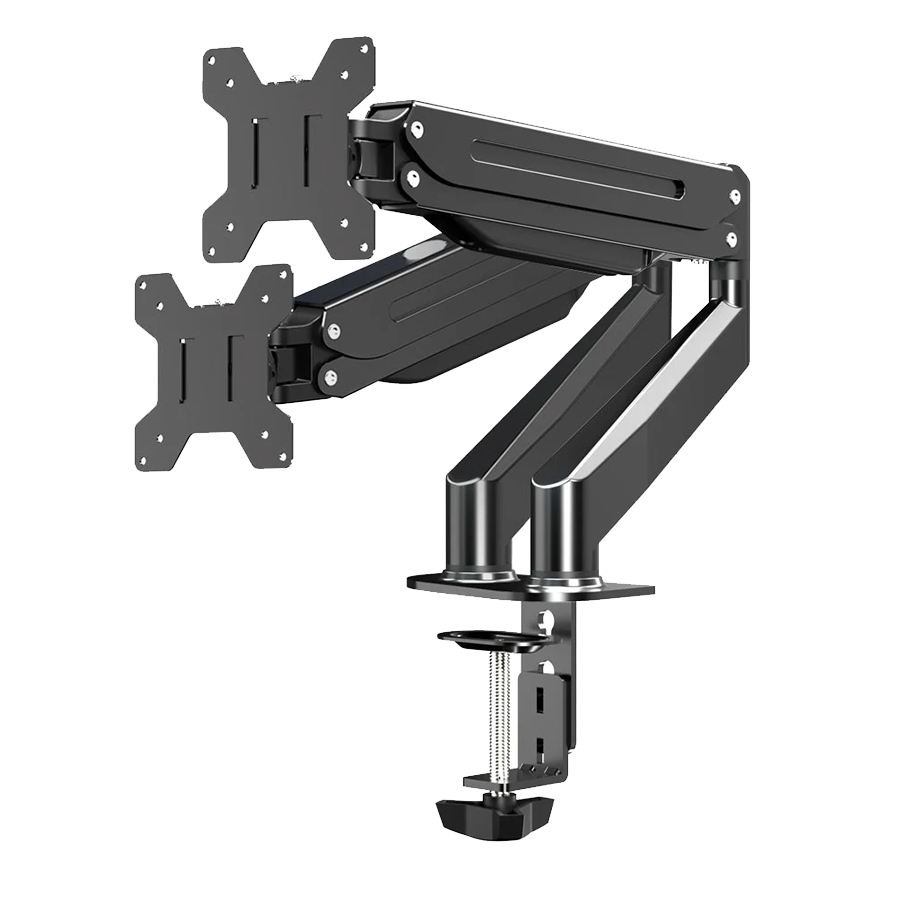 NOSAČ ZA DVA MONITORA ESPERANZA DESK HOLDER WITH GAS SPRING FOR 2 COMPUTER MONITORS 17″-27″ MACHE, ERW020