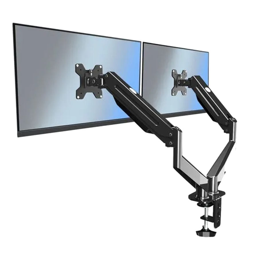 NOSAČ ZA DVA MONITORA ESPERANZA DESK HOLDER WITH GAS SPRING FOR 2 COMPUTER MONITORS 17″-27″ MACHE, ERW020