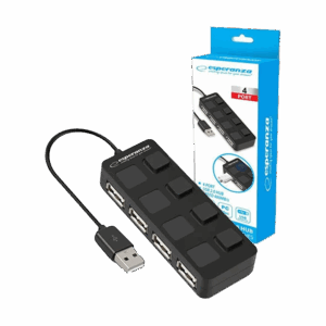USB HUB ESPERANZA, 4 PORT USB 2.0 EA161