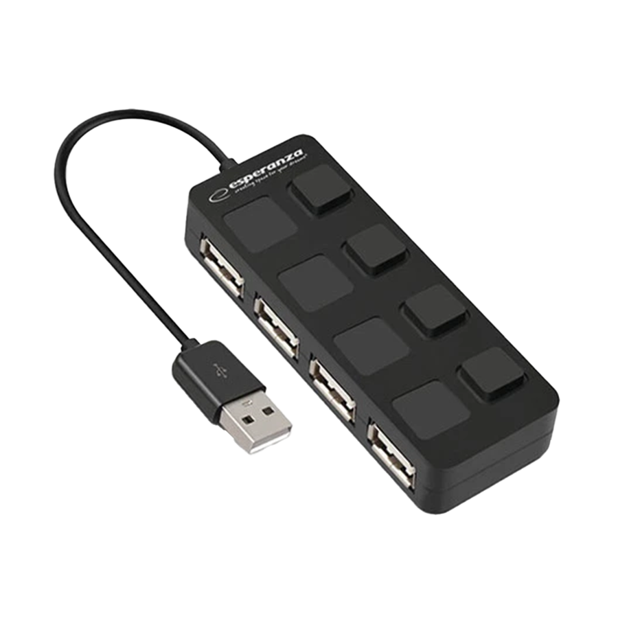 USB HUB ESPERANZA, 4 PORT USB 2.0 EA161