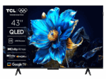 TCL 43"P7K 4K QLED TV 60Hz; Google TV; HDR multi-format; HVA Panel; Game Master; Dolby Atmos; AiPQ Processor; Slim & Uni-body; MEMC; HDR10+HDR10 HLG; Dolby AC4 Dolby TrueHD; Netflix Youtube Amazon Prime Apple-TV; HDMI 3x 2.1; USB 1x 2.0 + 1x 3.0;