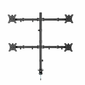 NOSAČ ZA ČETRI MONITORA GEMBIRD MA-D4-01, montaža na stol, (tilting, swivel), 13”-32”, up to 10 kg