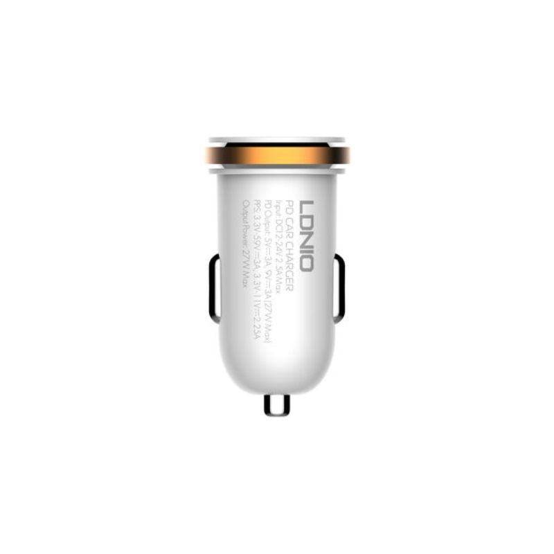 Auto punjac LDNIO C22Q 27W PD Type C + Type C kabal