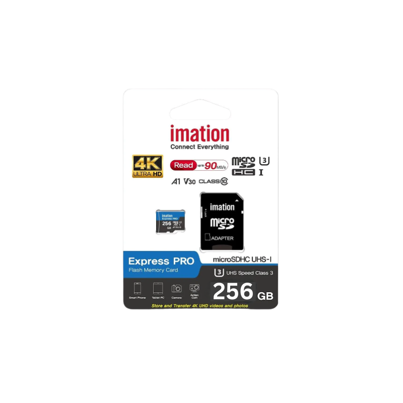 IMATION microSD 256GB UHS-I U3 V30 4K + adapter