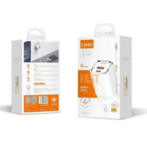 Kucni punjac LDNIO A2317C PD + QC3.0 30W (USB-A + USB-C) kabal USB-C - type C