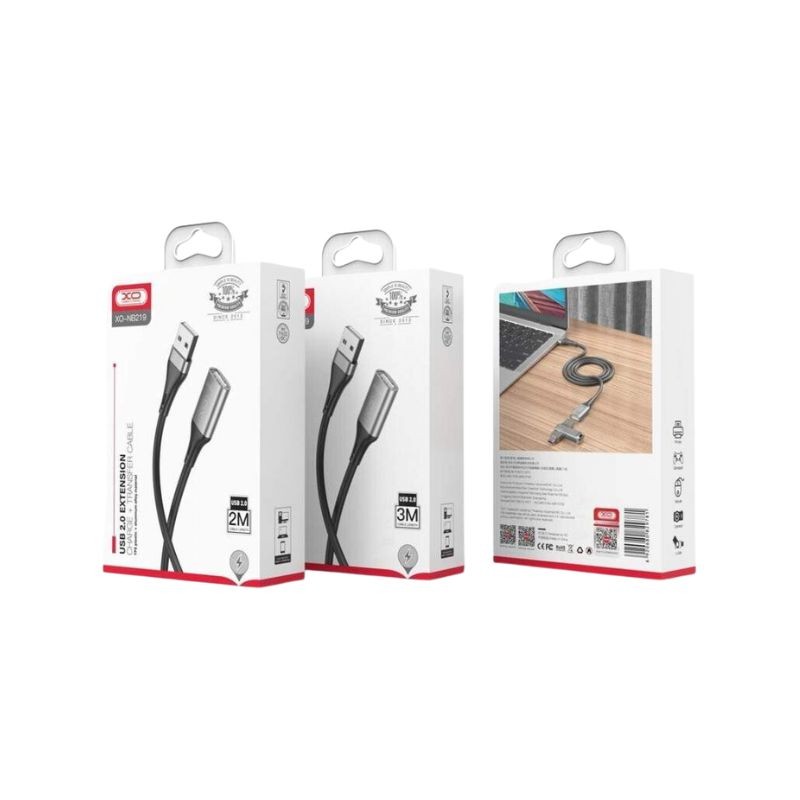USB kabal XO NB219 ekstenzija USB – USB 2,0 m Black