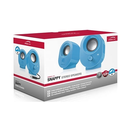 Zvučnici 2.0 SPEEDLINK SNAPPY Stereo, blue, USB, SL-8001-BE