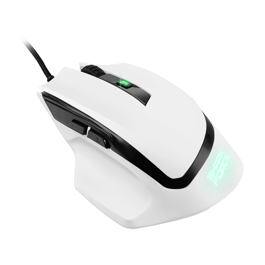 Miš SHARKOON gaming SHARK Force II white OPT U