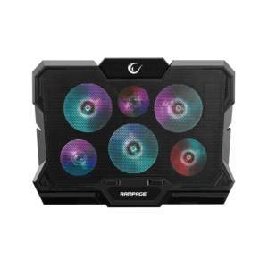 Postolje za notebook gaming RAMPAGE AD-RC10 X-GUST black,ventilator 6x, Rainbow, 35084