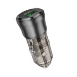 Auto Punjač BOROFONE BZ25 Journey PD38W USB + Type-C car transparent black