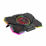 Postolje za notebook gaming Rampage S47 COOLFLOW 5 Pieces Red LED Fan, 10-17", 40526