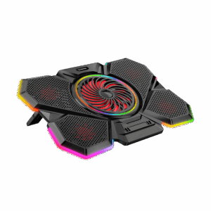 Postolje za notebook gaming Rampage S47 COOLFLOW 5 Pieces Red LED Fan, 10-17", 40526