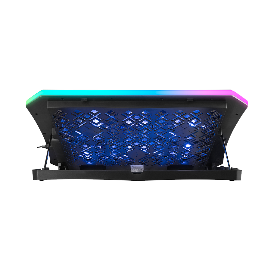 Postolje za notebook gaming Rampage AD-RC34 METAFOR Black 6 Fan RGB Illuminated 10"-19", 36312 - Image 3