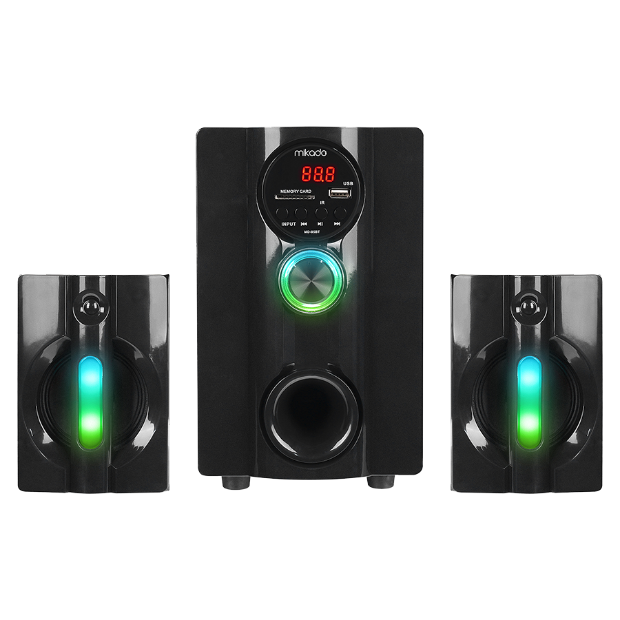 Zvučnici 2.1 gaming Mikado MD-95BT 2 1 20W Black Multimedia FM/BT/SD/USB Speaker, 39525