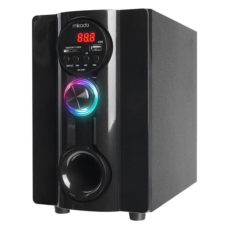Zvučnici 2.1 gaming Mikado MD-95BT 2 1 20W Black Multimedia FM/BT/SD/USB Speaker, 39525