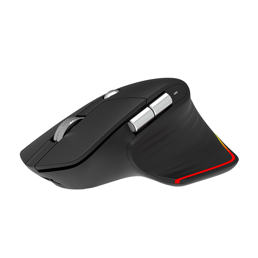 Miš Everest SMW- 178 Handy 2in1 Bluetooth 2,4GHz Black Rechargeable 4000 DPI Horizontal/Vertical Wheel Ergonomic RGB Mouse, 41042