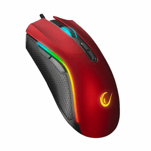 Miš gaming RAMPAGE SMX-R44 V2 Macrol Red 2800 DPI RGB LED 80 Million Huano Switch Gaming Player Mouse, 41490