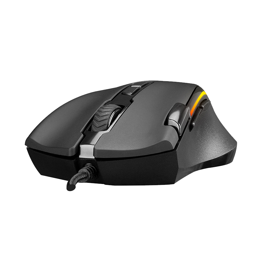 Miš gaming RAMPAGE SMX-G72 GREEDY 8 KEYS, Double Click Real RGB Backlit,Macro Programable, 33362